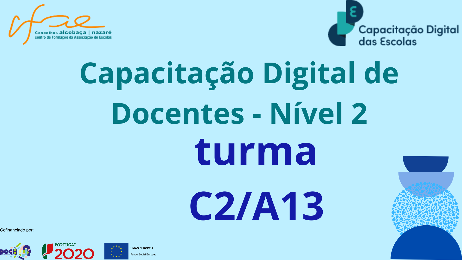 Capacitação Digital de Docentes - Nível 2 - Turma C2/A13