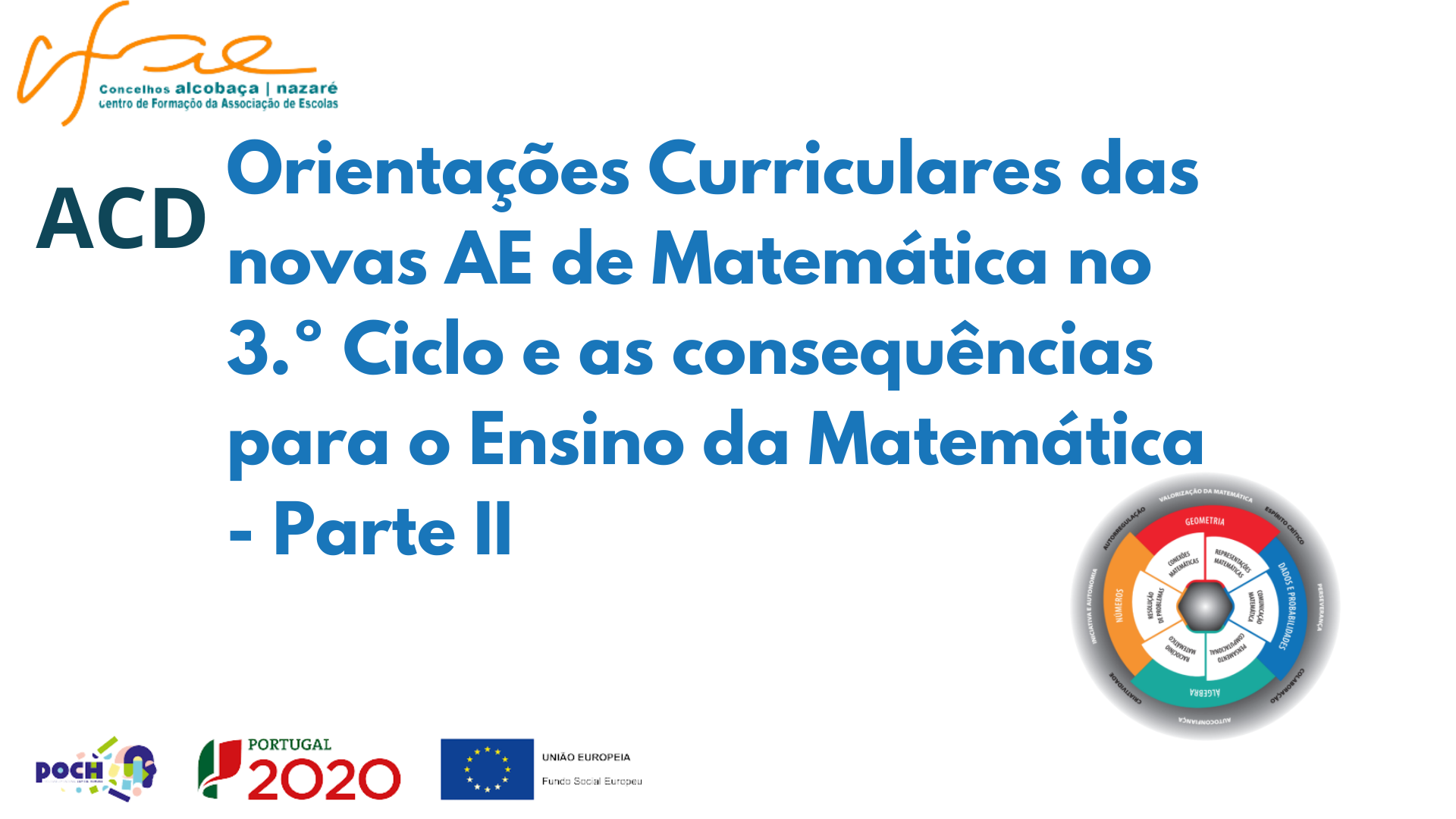 Orientações Curriculares das novas AE de Matemática no 3.º Ciclo e as consequências para o Ensino da Matemática _ Parte II (C17/T1) 