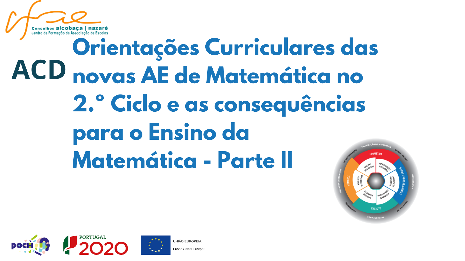 Orientações Curriculares das novas AE de Matemática no 2.º Ciclo e as consequências para o Ensino da Matemática _Parte II (C15/T1)