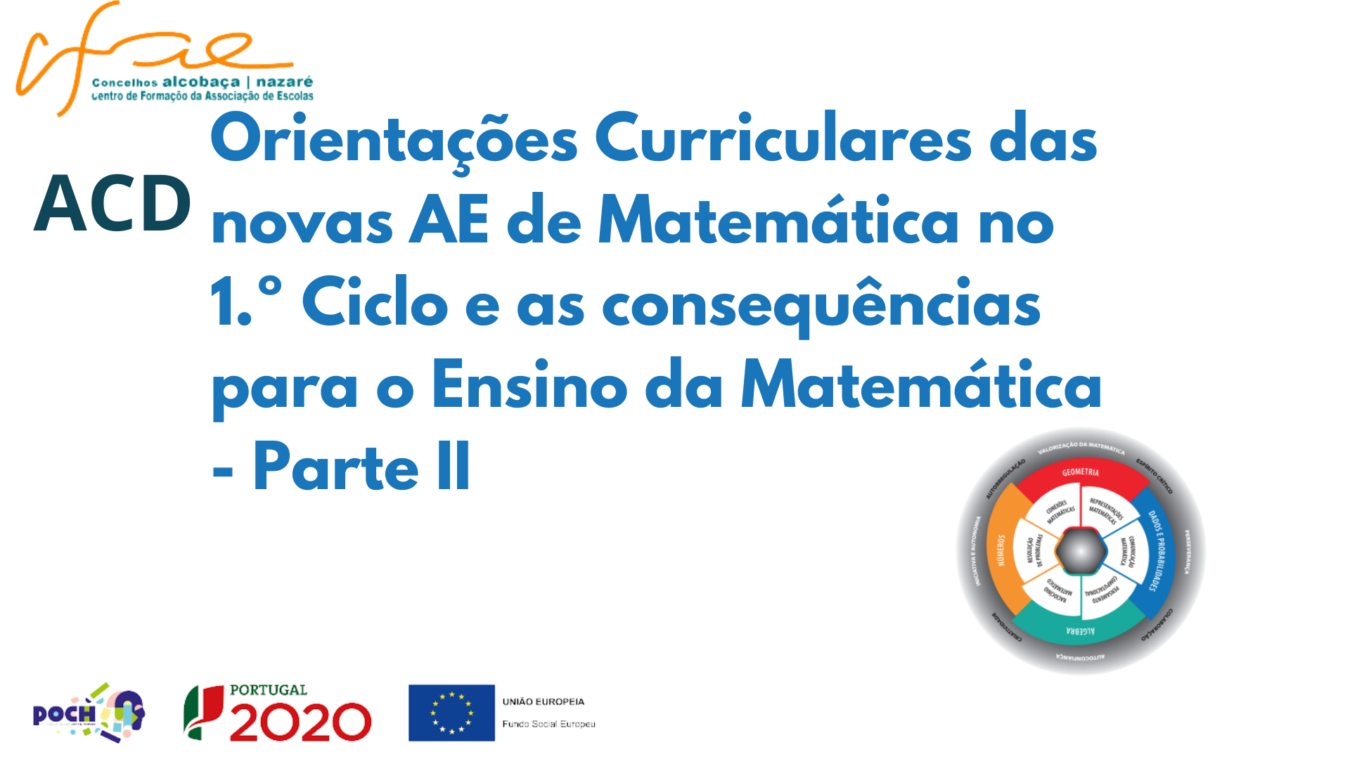 Orientações Curriculares das novas AE de Matemática no 1.º Ciclo e as consequências para o Ensino da Matemática _Parte II (C13/T1)